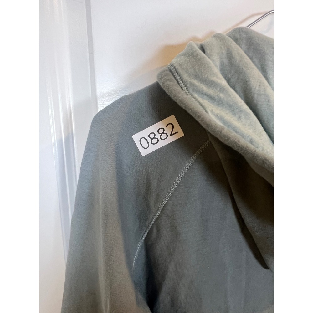 Eddie Bauer Womens Full Zip Hoodie Raglan Sleeve Sage Green XL - Picture 5 of 5